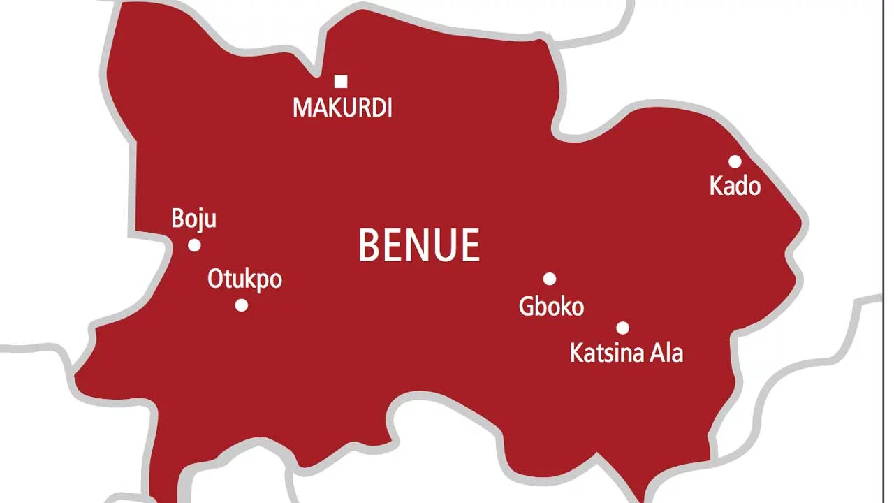 Map of Benue Nigeria