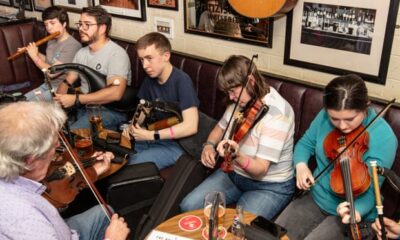 ‘We are trying to normalise all these things that were perceived to be for the other’ … a pub performance as part of TradFest in Belfast