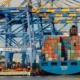 Container ship at Vallarpadam International Transshipment Container Terminal (India)