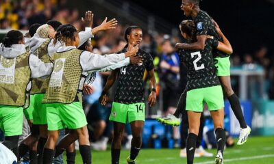 Nigeria’s Super Falcons celebrating