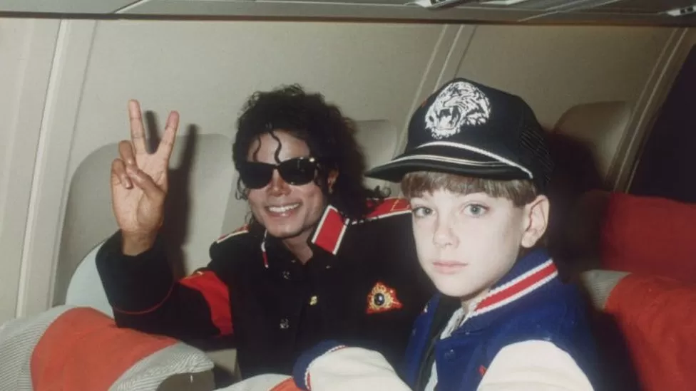 Michael Jackson and 10-year-old James Safechuck in 1988