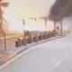 A screen recording video from local security shows the moment of an explosion outside a Turkish Interior Ministry building on Sunday.