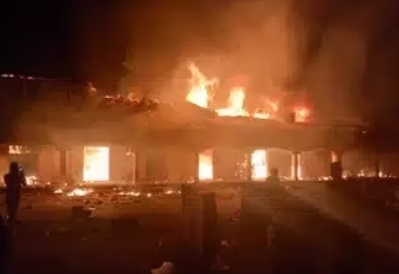 fire incident in Sokoto Network station