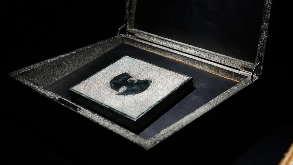 Mona/Jesse Hunniford The album housed in a silver box on display in the museum